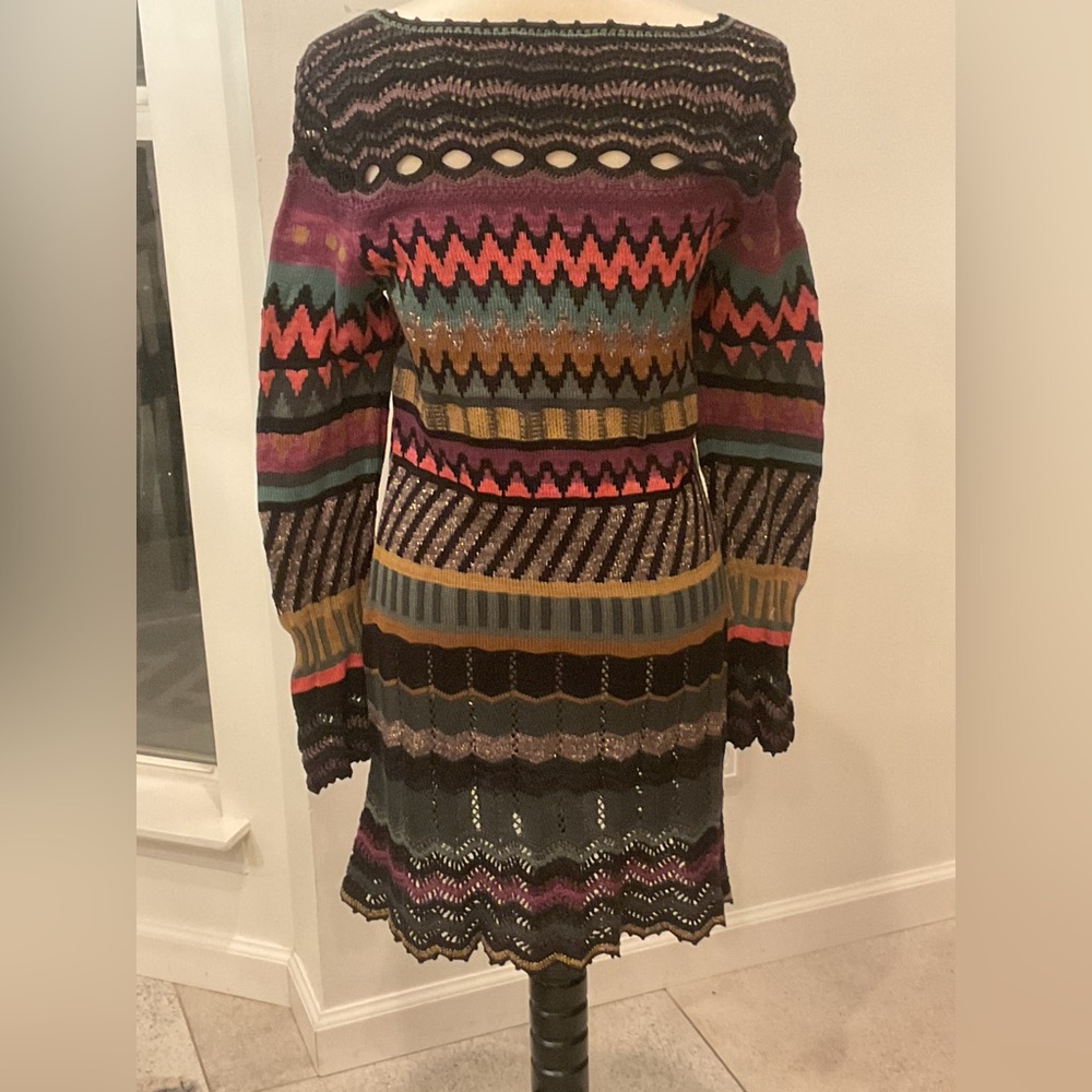 Peruvian Connection Vibrant Patterned Long Sleeve… - image 7